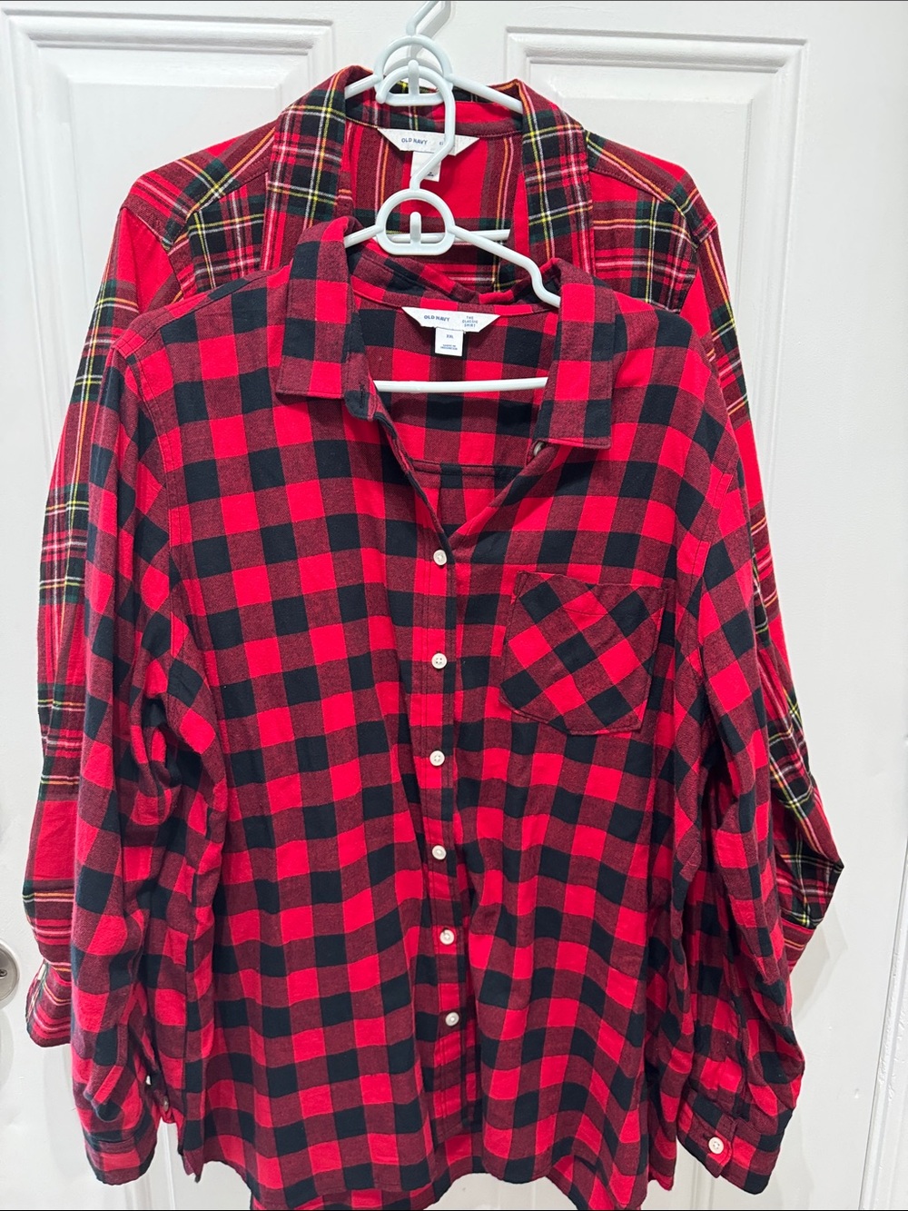Old Navy Women Holiday Plaid Bundle-EUC